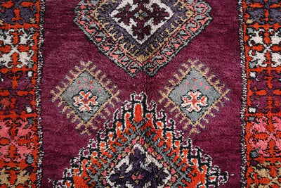 Zahira – Vibrant Moroccan Berber Rug in Deep Burgundy