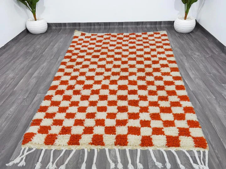 Amira – Traditional Moroccan Berber Rug in Earthy Red